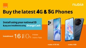 Exclusive nubia Installment Offer x Orange Cash