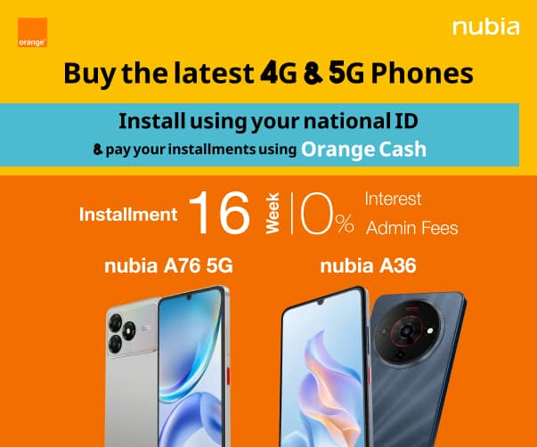 Exclusive nubia Installment Offer x Orange Cash